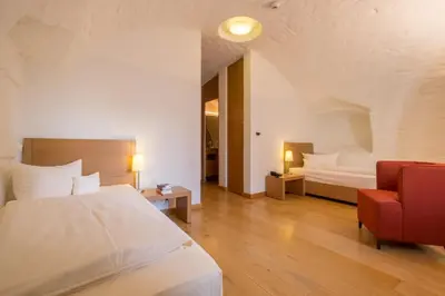 Ein Bett oder Betten in einem Zimmer der Unterkunft Haus St. Joseph