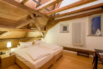 Ein Bett oder Betten in einem Zimmer der Unterkunft Haus St. Joseph