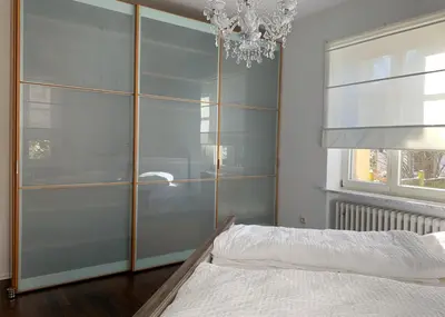Ein Bett oder Betten in einem Zimmer der Unterkunft Apartment am Festspielpark