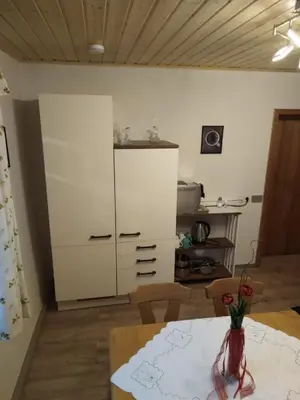 Küche/Küchenzeile in der Unterkunft Ferienwohnung am Marktplatz