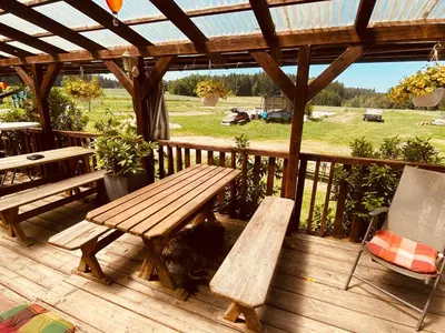 Ein Garten an der Unterkunft Bärenhof