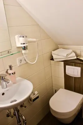 Ein Badezimmer in der Unterkunft Zum Schwarzen Bären