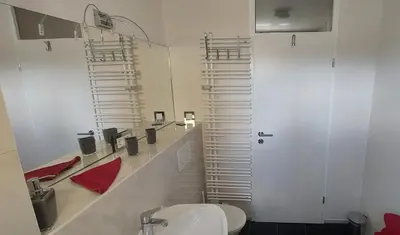 Ein Badezimmer in der Unterkunft Ferienwohnung sunset Weissenstadt