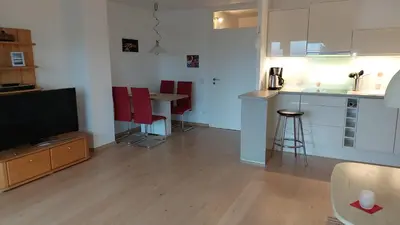 Küche/Küchenzeile in der Unterkunft Ferienwohnung sunset Weissenstadt