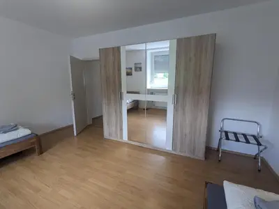 Ein Bett oder Betten in einem Zimmer der Unterkunft Monteurunterkunft Windischeschenbach by HausGruenerBaum