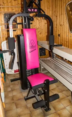 Das Fitnesscenter und/oder die Fitnesseinrichtungen in der Unterkunft Ferienhaus Ederer