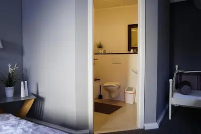 Ein Badezimmer in der Unterkunft Nordlicht Hollfeld