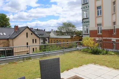 Das Gebäude in dem sich die Ferienwohnung befindet