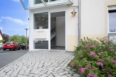 Das Gebäude in dem sich die Ferienwohnung befindet