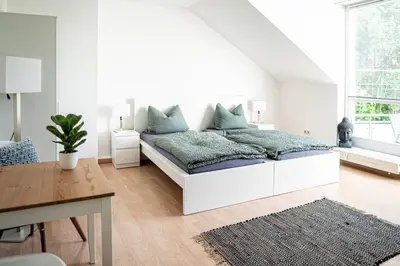 Ein Sitzbereich in der Unterkunft Gemütliche Ferienwohnung im Zentrum von Plauen