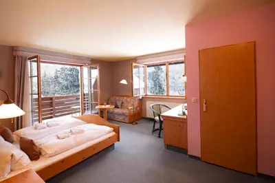 Ein Bett oder Betten in einem Zimmer der Unterkunft Flößerstube