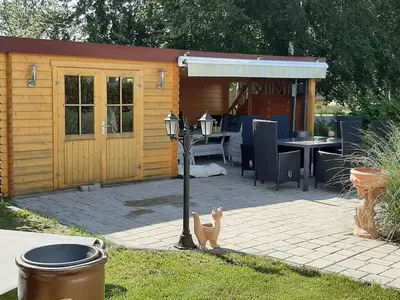 Ein Patio oder anderer Außenbereich in der Unterkunft Ferienwohnung Inge
