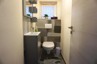 Ein Badezimmer in der Unterkunft Ferienwohnung Schott