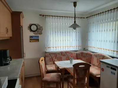 Küche/Küchenzeile in der Unterkunft Ferienhaus Rosemarie Erlbach Vogtland