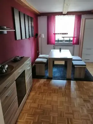 Küche/Küchenzeile in der Unterkunft Ferienwohnung Neuhaus