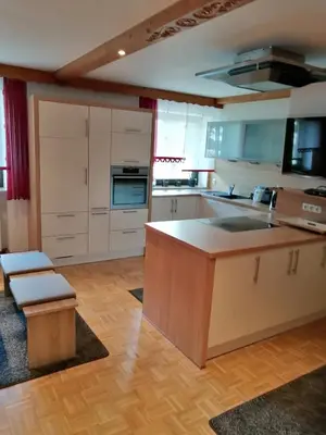 Küche/Küchenzeile in der Unterkunft Ferienwohnung Neuhaus