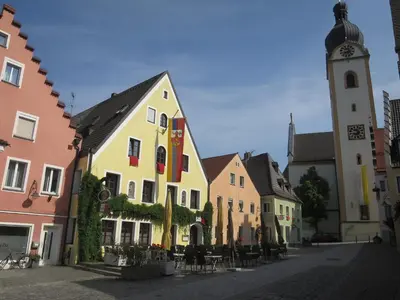Das Gebäude in dem sich die Ferienwohnung befindet