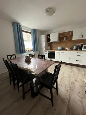 Küche/Küchenzeile in der Unterkunft Ferienwohnung Schlossberg 2