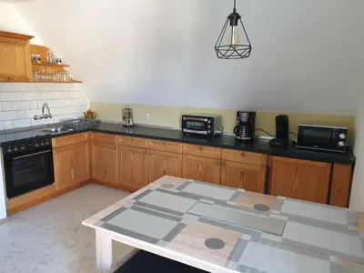 Küche/Küchenzeile in der Unterkunft Großzügige Ferienwohnung in Furth im Wald