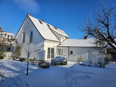 Ferienhaus Rosengarten im Winter
