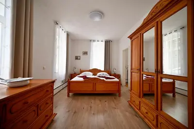Ein Bett oder Betten in einem Zimmer der Unterkunft Alte Schule