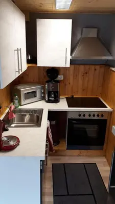 Küche/Küchenzeile in der Unterkunft Haus Monika