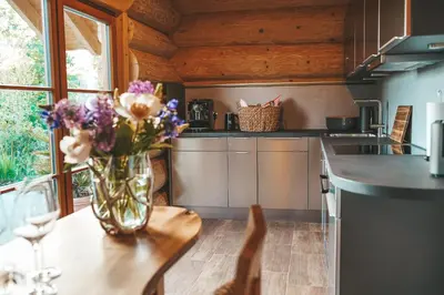 Küche/Küchenzeile in der Unterkunft Landhaus Auszeit