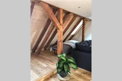 Ein Sitzbereich in der Unterkunft Ruhig gelegene, top moderne Ferienwohnung - Hot Tub und Sauna gegen Aufpreis