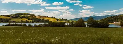 Naturlandschaft in der Nähe des Ferienhauses