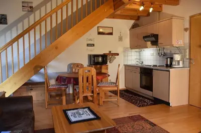 Küche/Küchenzeile in der Unterkunft Ferienhaus Nr 10B, Feriendorf Hagbügerl, Bayr Wald