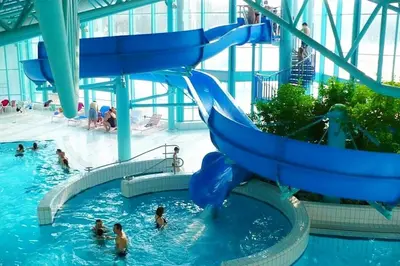 Der Swimmingpool an oder in der Nähe von Ferienhaus Nr 17B, Feriendorf Hagbügerl, Bayr Wald