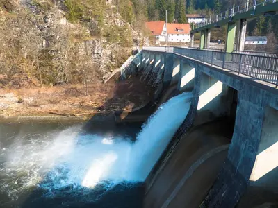 Naturlandschaft in der Nähe des Ferienhauses
