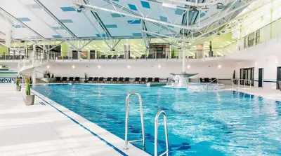 Der Swimmingpool an oder in der Nähe von Ferienhaus Nr 3A2, Feriendorf Hagbügerl, Bayr Wald