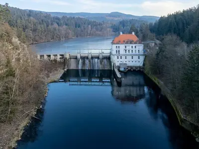 Naturlandschaft in der Nähe des Ferienhauses