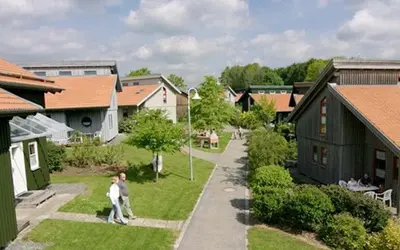 Ein Garten an der Unterkunft Ferienhaus Nr 17A3, Feriendorf Hagbügerl, Bayr Wald