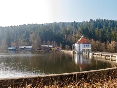 Naturlandschaft in der Nähe des Ferienhauses
