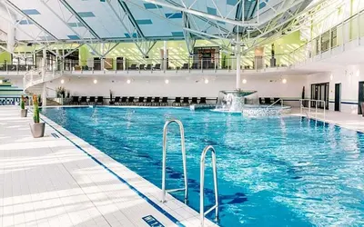 Der Swimmingpool an oder in der Nähe von Ferienhaus Nr 1C, Feriendorf Hagbügerl, Bayr Wald