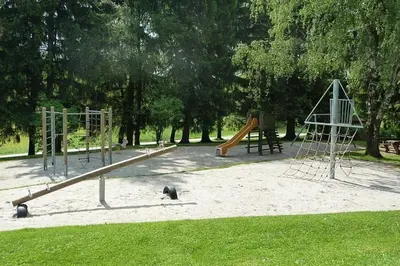Ein Kinderspielbereich in der Unterkunft Ferienhaus Nr 6D, Feriendorf Hagbügerl, Bayr Wald