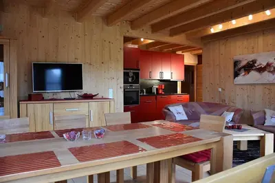 Küche/Küchenzeile in der Unterkunft Ferienhaus Nr 2C, Feriendorf Hagbügerl, Bayr Wald