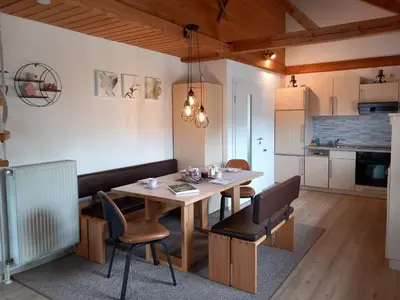Küche/Küchenzeile in der Unterkunft Ferienhaus Heuberger