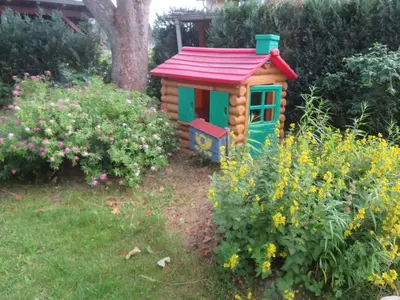 Ein Garten an der Unterkunft Ferienhaus Waldblick