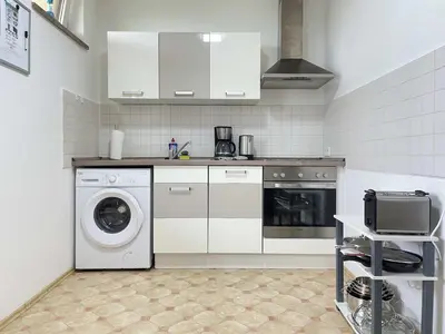 Küche/Küchenzeile in der Unterkunft SAD161 - Gut geschnittene Monteurwohnung mit Balkon
