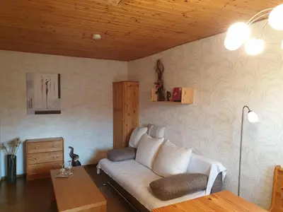 Ein Sitzbereich in der Unterkunft Klein aber fein - Apartment für 2 bis 4 Personen