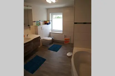 Ein Badezimmer in der Unterkunft Sonnenblick Rittersgrün II