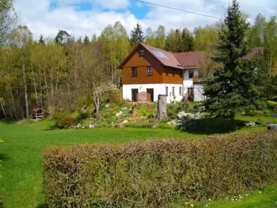 Ein Garten an der Unterkunft Ferienwohnung Tretter