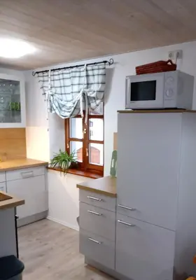 Küche/Küchenzeile in der Unterkunft Ferienwohnung Tretter