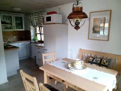 Küche/Küchenzeile in der Unterkunft Ferienwohnung Tretter