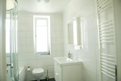 Ein Badezimmer in der Unterkunft Schöne Ferienwohnung in Oberkotzau am Fichtelgebirge