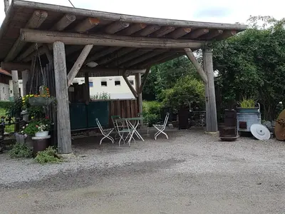 Ein Garten an der Unterkunft Ferienwohnung Robl