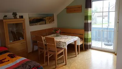Ein Bett oder Betten in einem Zimmer der Unterkunft Ferienwohnung Robl